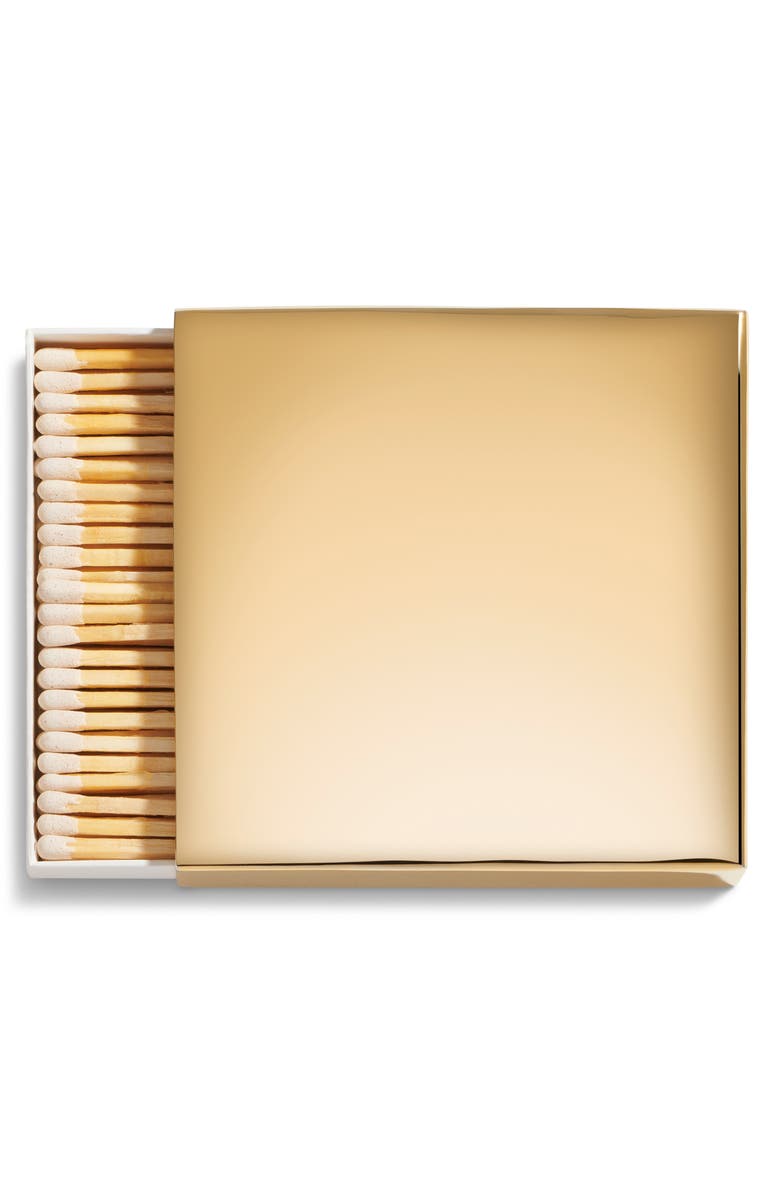 Aerin Square Match Sleeve & Matches, Alternate, color, Gold