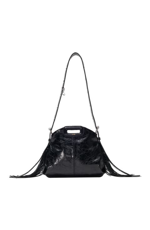 Miss M mini cracked leather bag
