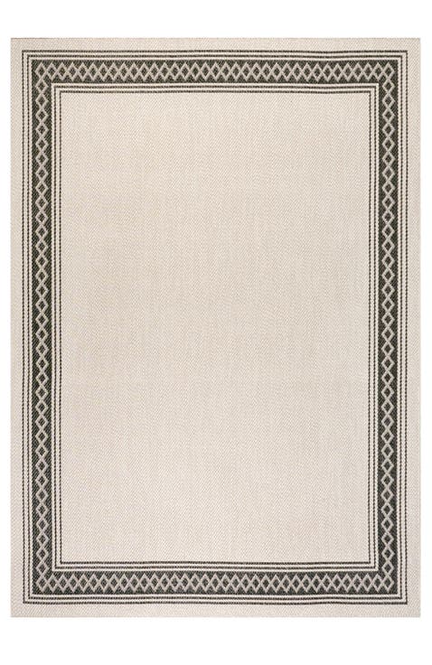 Lucia Classic Diamond Border Indoor/Outdoor Area Rug