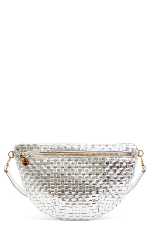 Clare V . Grande Woven Leather Belt Bag