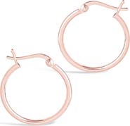 Sterling Forever 14K Rose Gold Plated Sterling Silver 0.75" Hoop Earrings