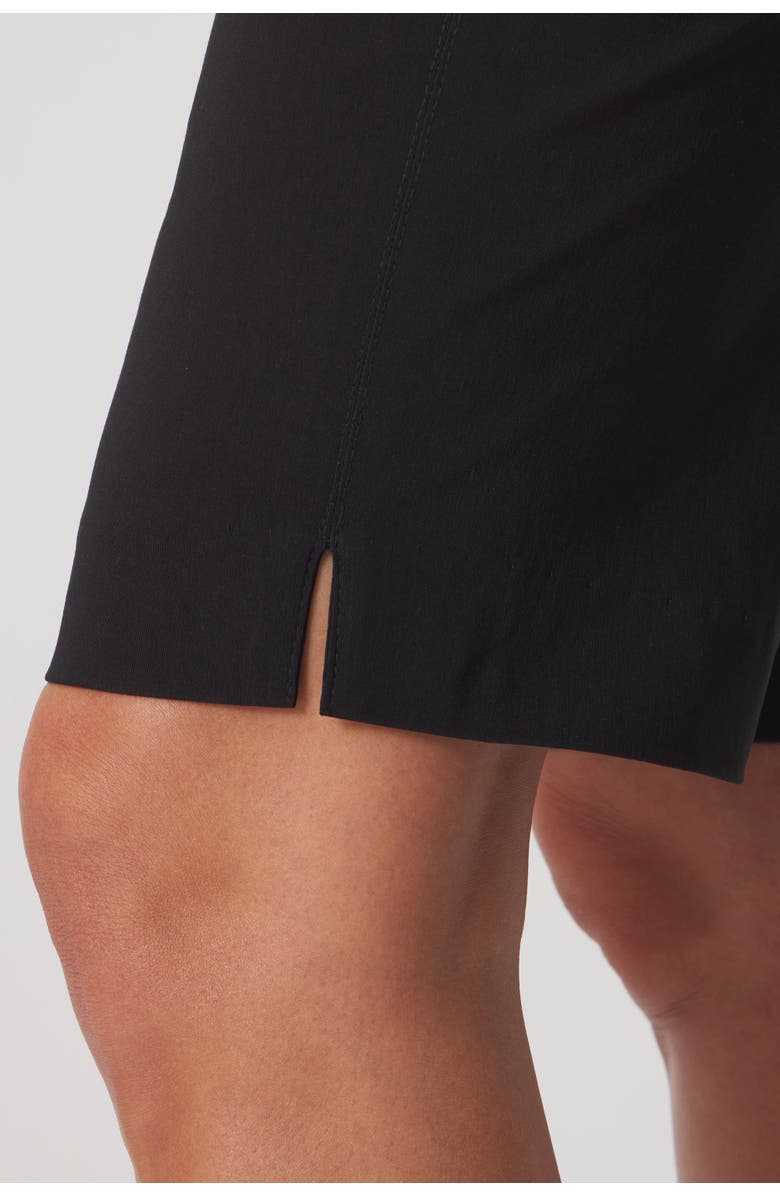 Franne Golde All-Season Slim Stretch Bermuda Short, Alternate, color, Black