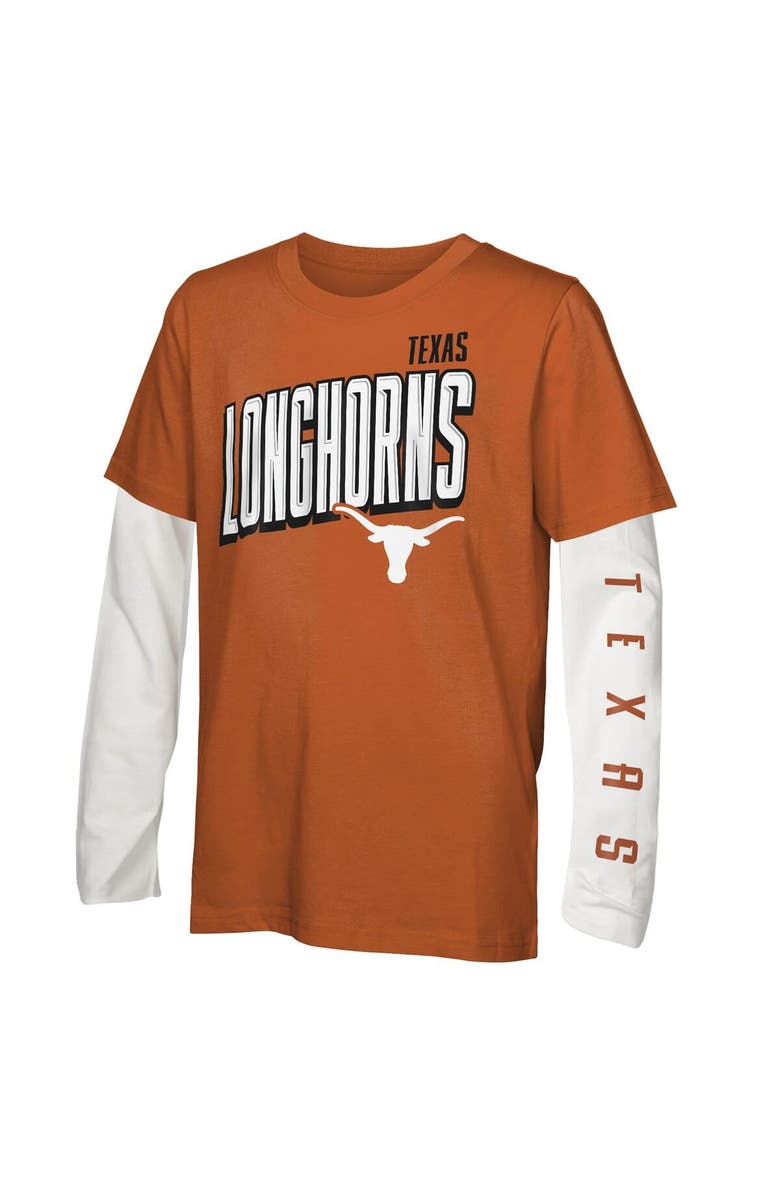 Outerstuff Youth Outerstuff  Texas Longhorns In The Mix T-Shirt Combo Set, Alternate, color, Brown