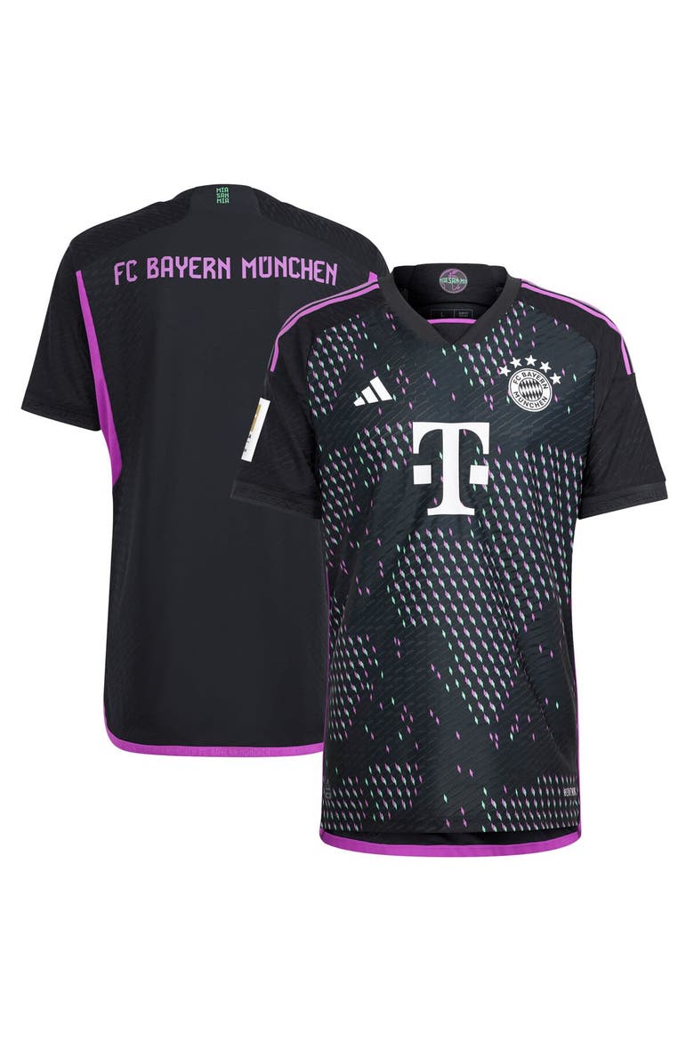 Men's adidas  Black Bayern Munich 2023/24 Away Authentic Patch Jersey, Alternate, color, Black