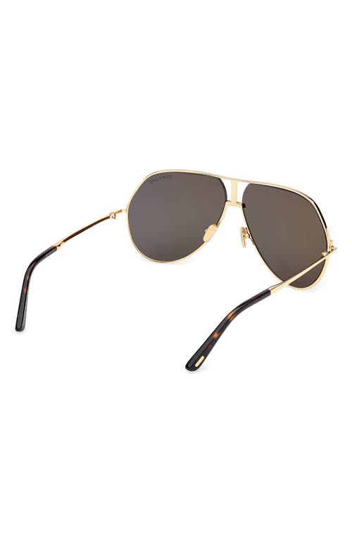 Tom Ford Rickie 63mm Oversize Navigator Sunglasses