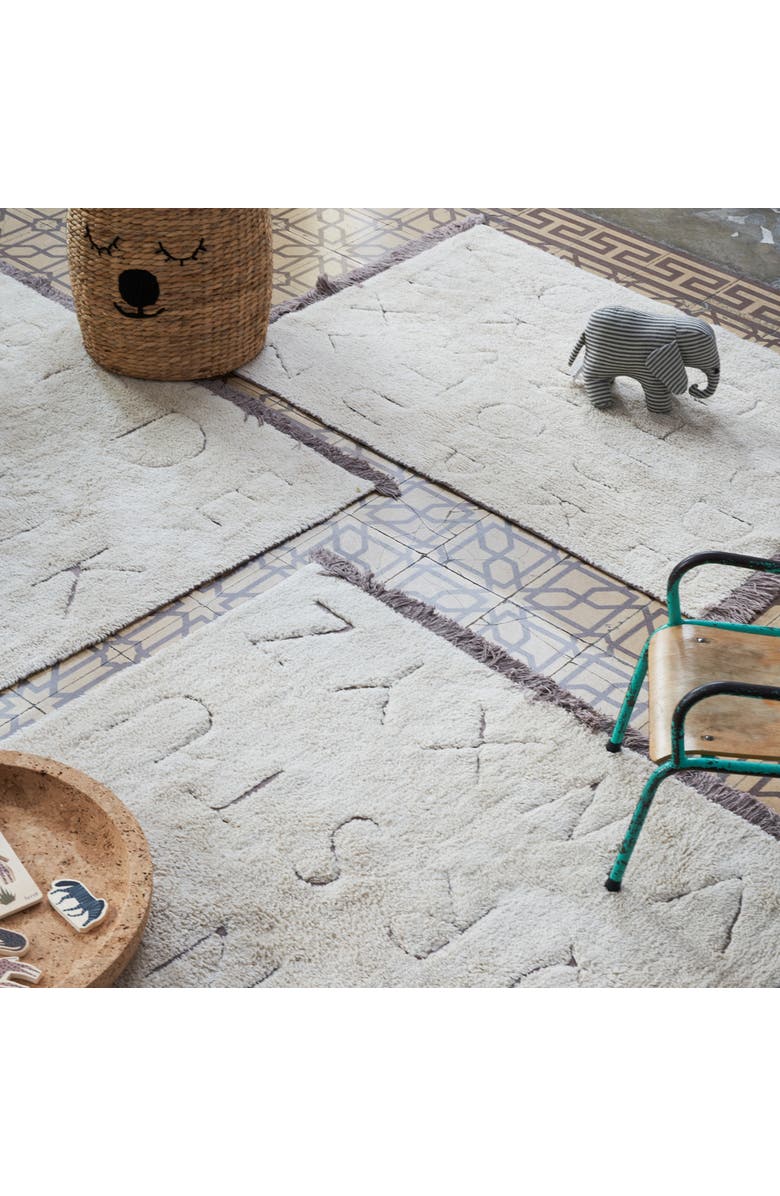 Lorena Canals RugCycled Washable Rug ABC, Alternate, color, Natural, Rugcycled Yarn