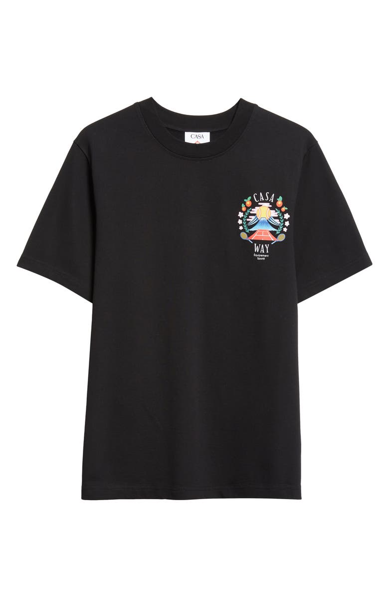 Casablanca Casa Way Mountain Organic Cotton Graphic T-Shirt, Alternate, color, Casa Way Mountain