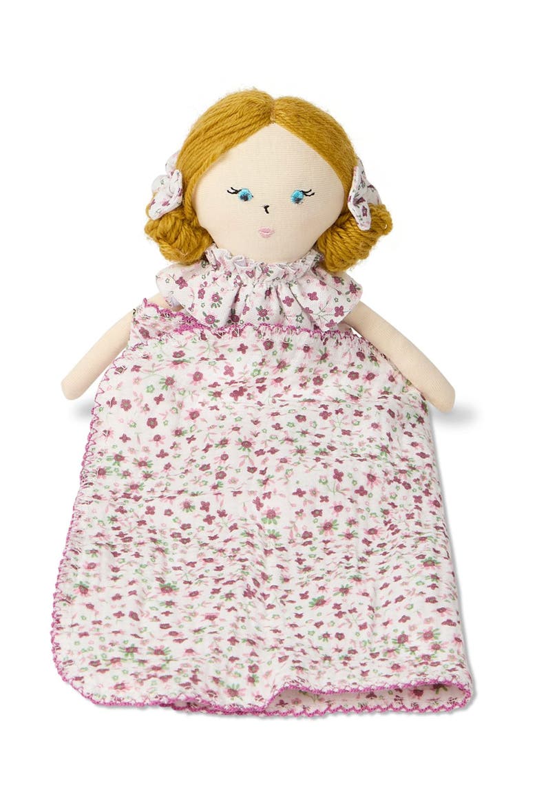 2 Piece "Luna" Mini Rag Doll and Security Blanket Set, Alternate, color, Winter White