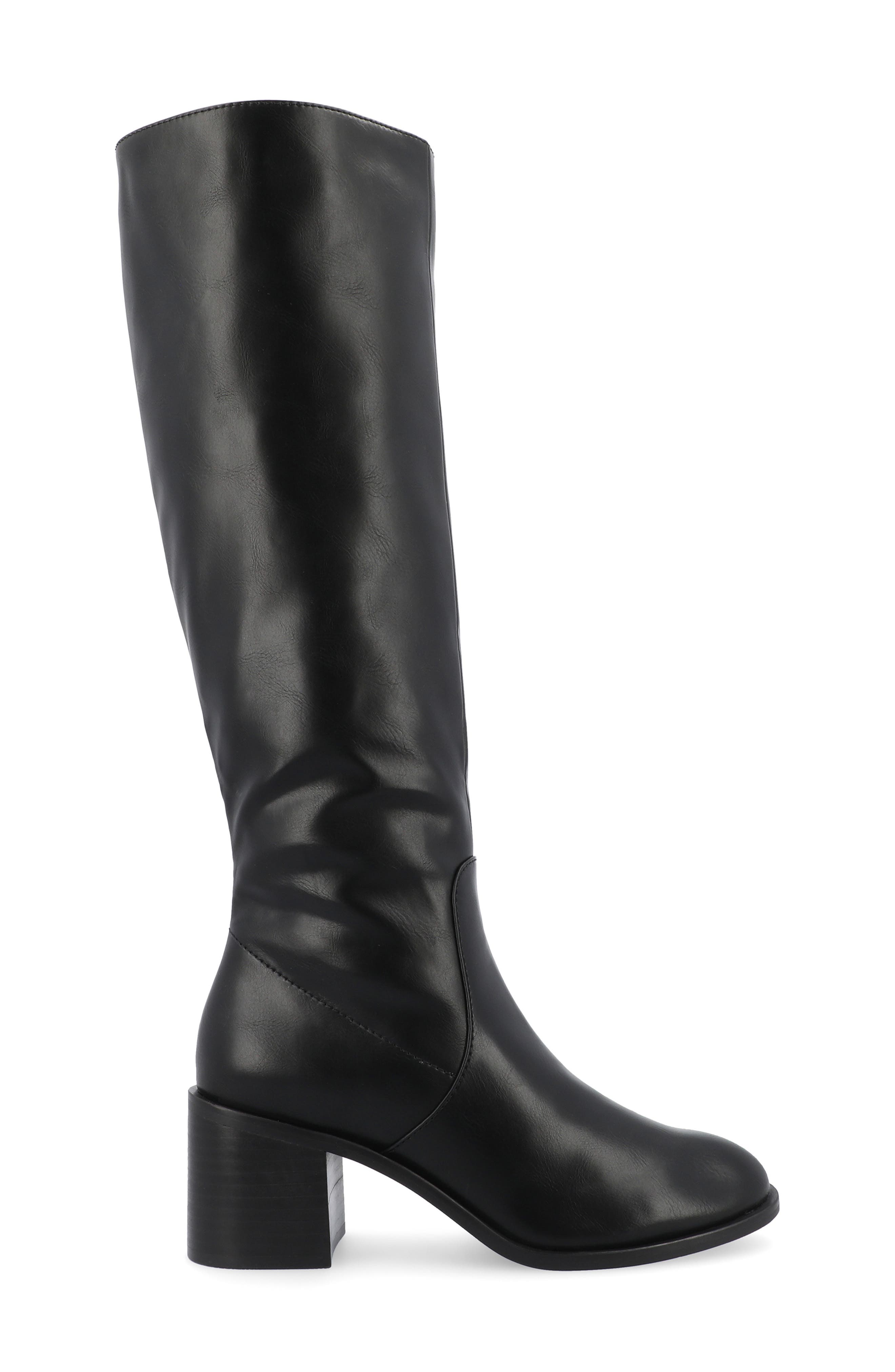 Journee Collection Romilly Block Heel Boot, Alternate, color, Black