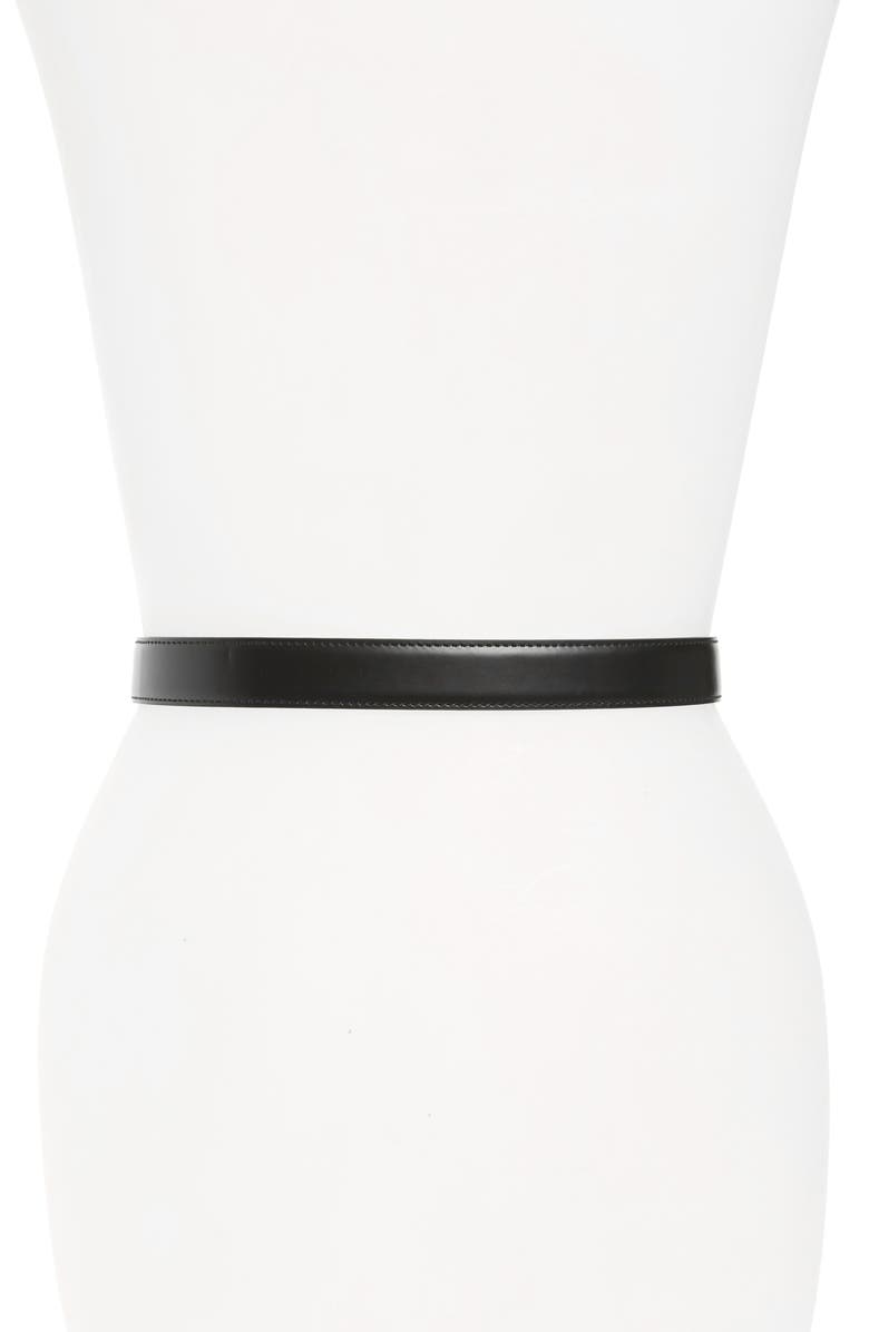 Dolce&Gabbana Barocco Leather Belt, Alternate, color, 