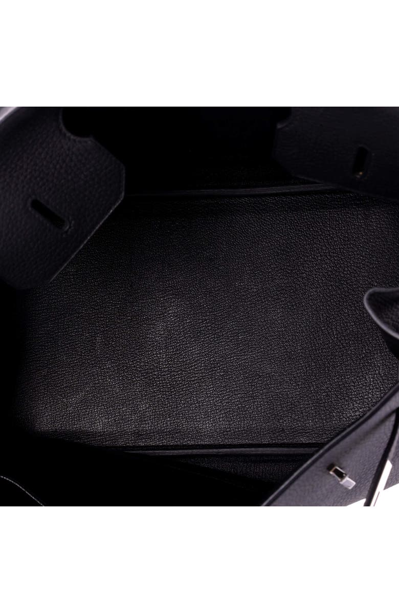 Pre-Owned Hermes Birkin Handbag Black Clemence with Palladium Hardware 35, Alternate, color,