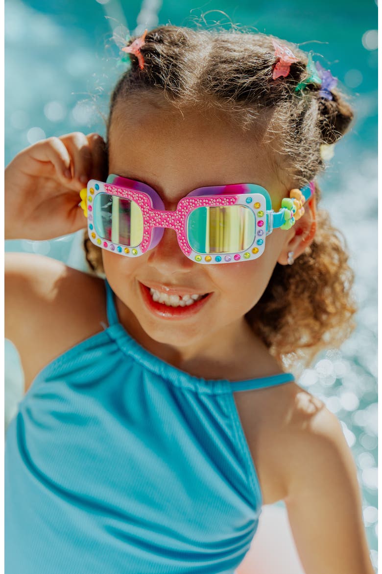 Kids' Poppy Swim Goggles, Alternate, color, BRIGHT PINK