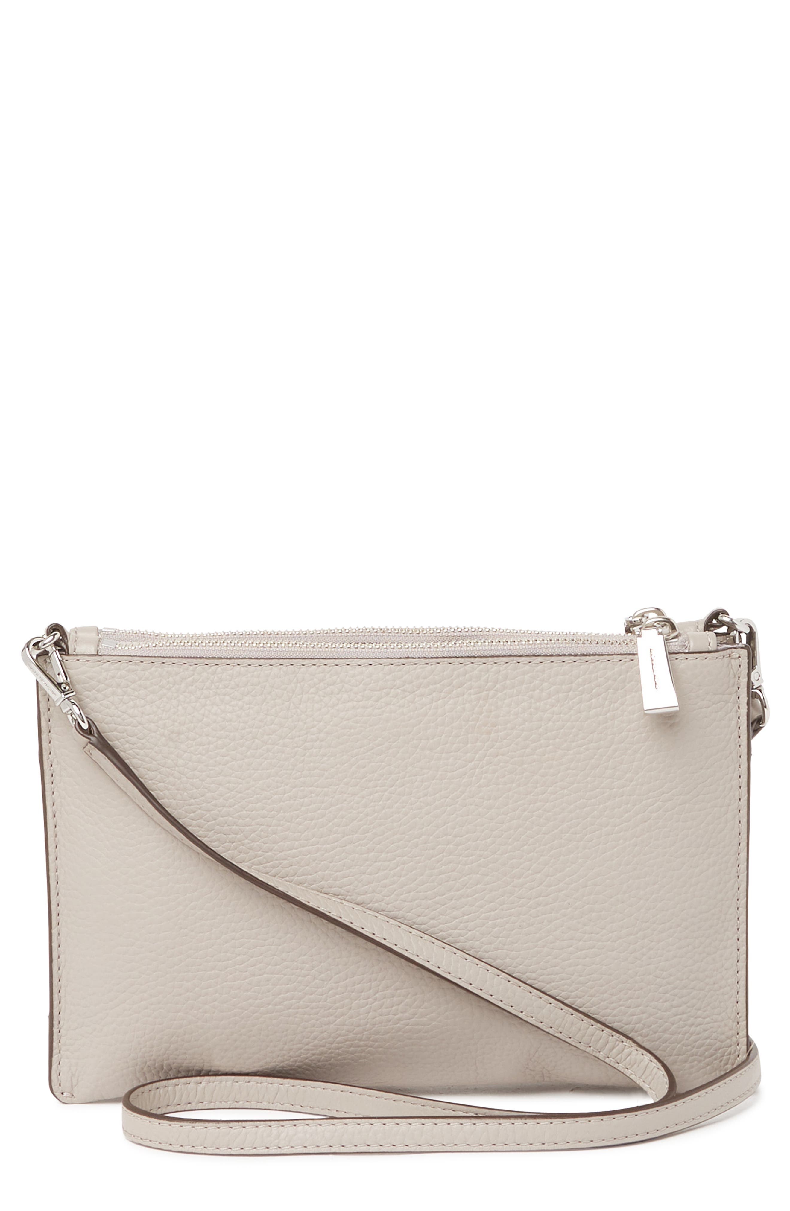 MICHAEL Michael Kors Large Double Leather Pouch Crossbody (Men ...
