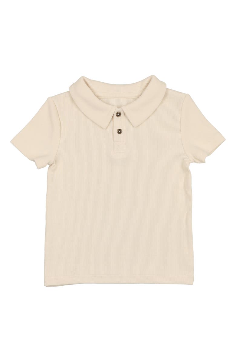 Manière Kids' Garden Rib Polo, Main, color, Beige