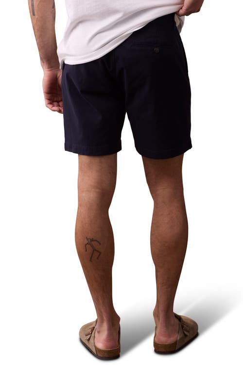 The Normal Brand Stretch Cotton Chino Shorts In Navy