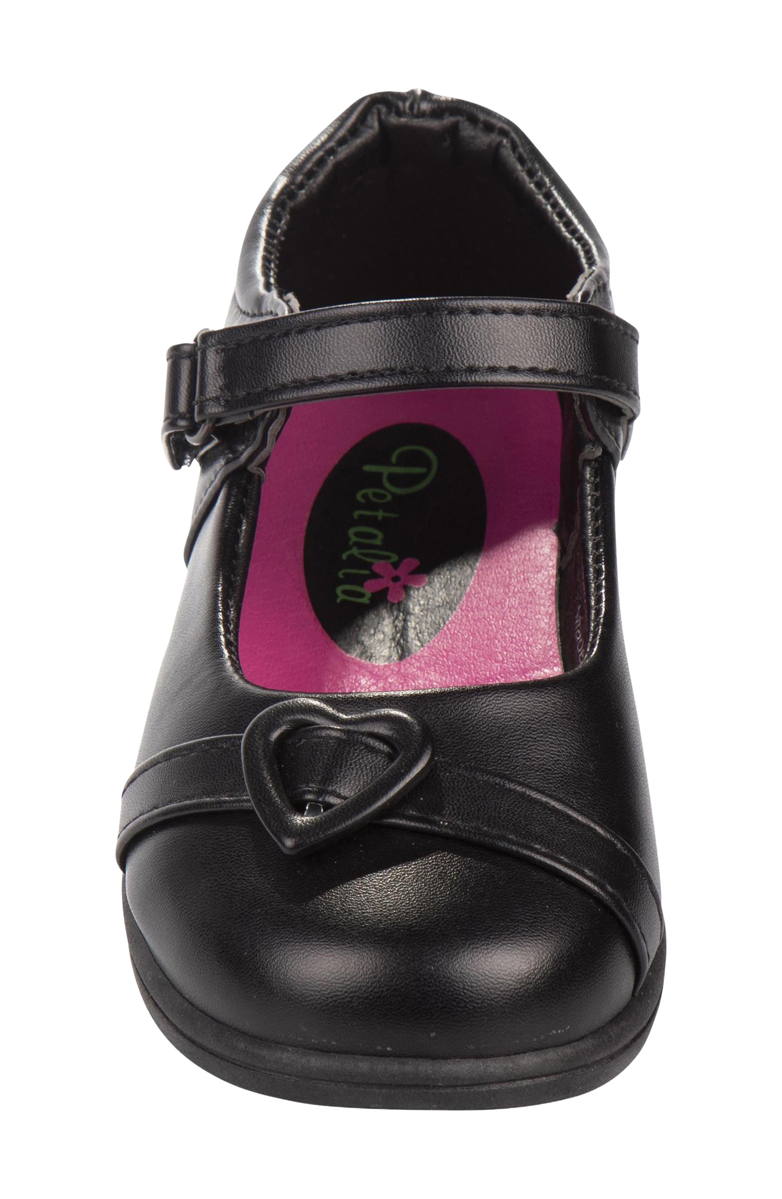 GIRLS' STRAPPED HEART, Alternate, color, BLACK