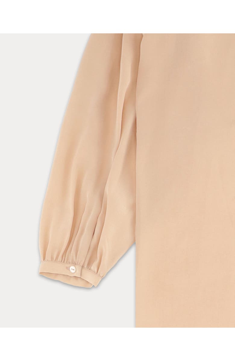 Fortela Allegra Embroidered Silk Dress, Alternate, color, Beige