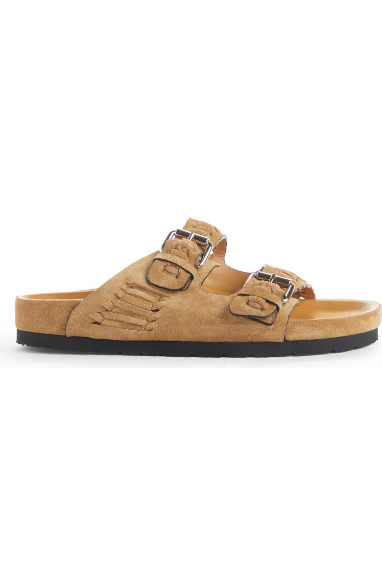 Isabel Marant Lennyo Suede Slide Sandal, Alternate, color,