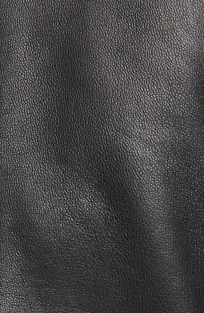 rag & bone Mack Lambskin Leather Jacket, Alternate, color, Blk