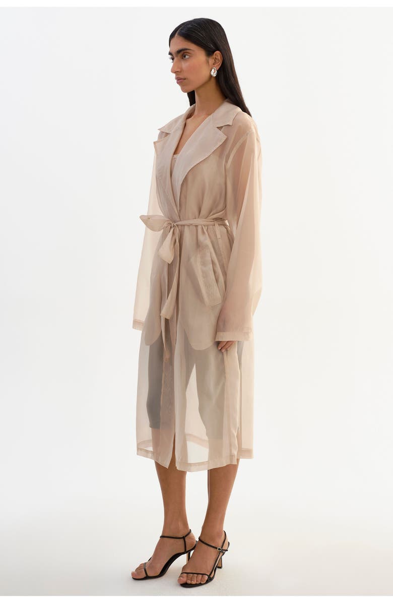 LAMARQUE Talise | Long Sheer Coat, Alternate, color, Beige