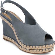 MIA Limited Edition Marjori Slingback Espadrille Peep Toe Platform Wedge Sandal