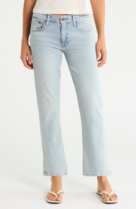 Blondie Mid Rise Ankle Straight Leg Jeans