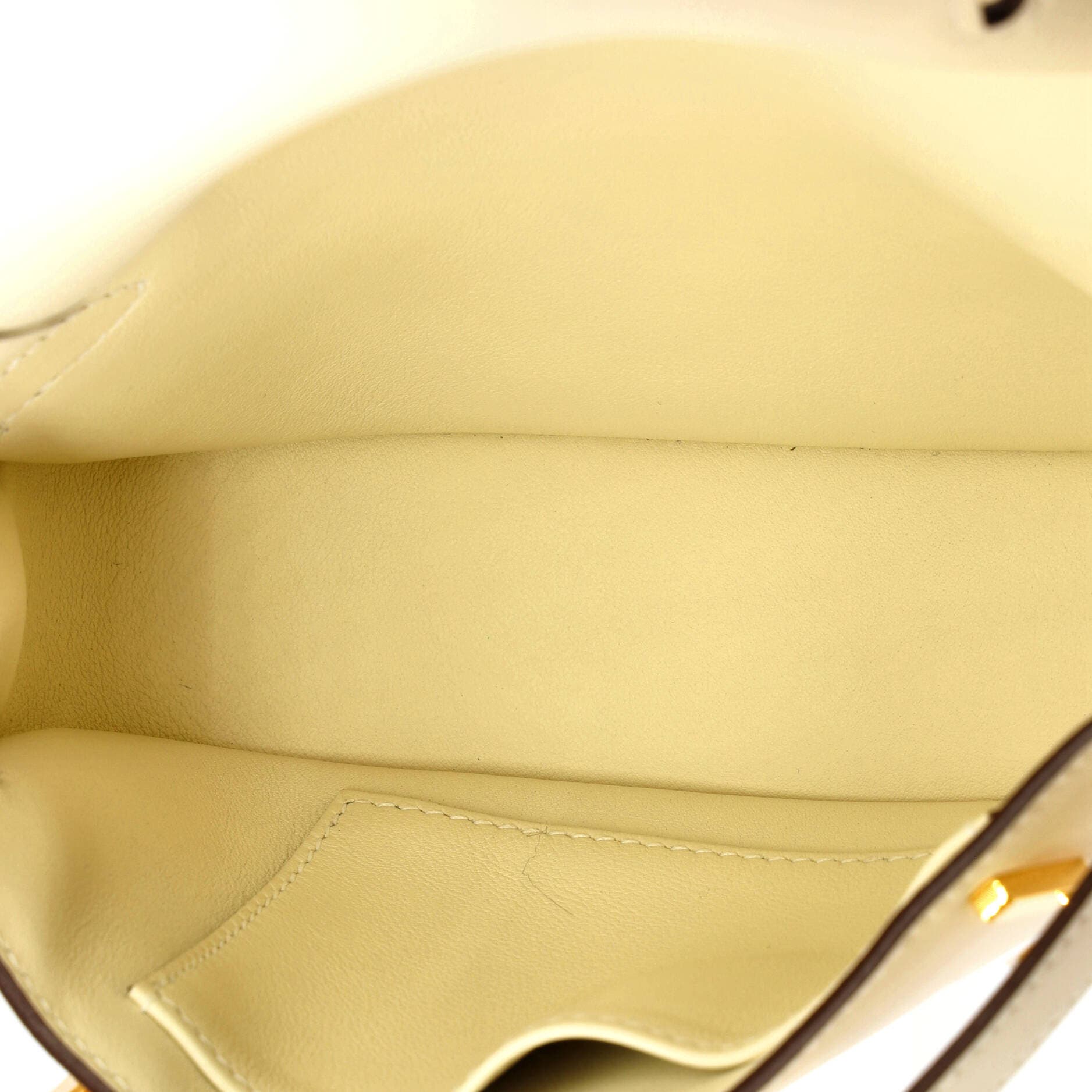 Pre-Owned Hermes Jypsiere Bag Swift Mini, Alternate, color, Nata