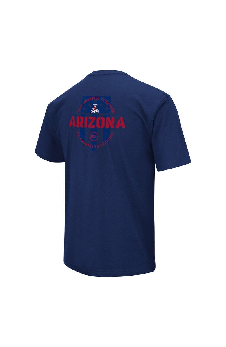 COLOSSEUM Men's Colosseum Navy Arizona Wildcats OHT Military Appreciation T-Shirt, Alternate, color, Navy