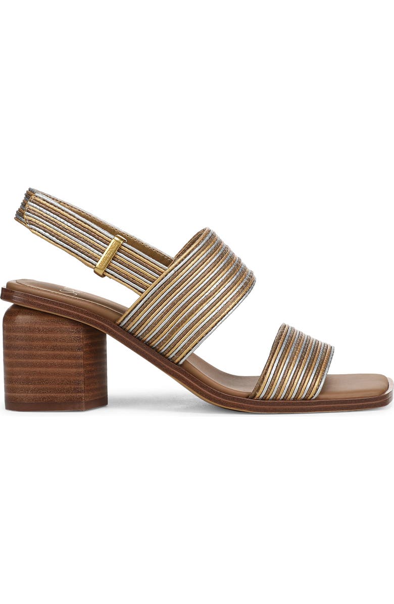 SARTO by Franco Sarto Rory Genuine Calf Hair Slingback Sandal, Alternate, color, Bronze Multi