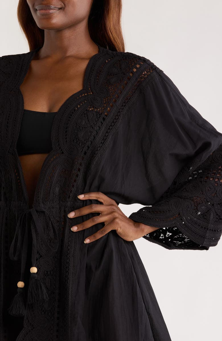 Ramy Brook Leilanni Embroidered Cover-Up Dress, Alternate, color, 