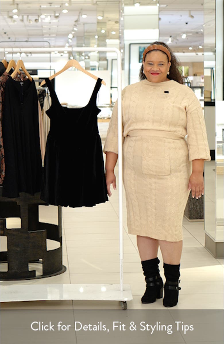 Ray Corset Velvet Minidress, sales video thumbnail