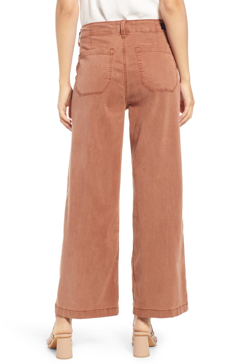 Carly Drawstring High Waist Jeans, Alternate, color, VTGMCABISQ