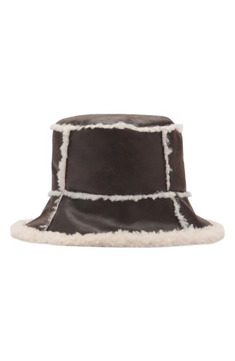 Faux Shearling Bucket Hat