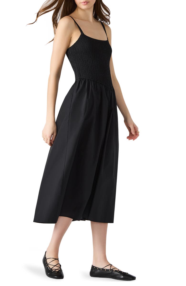 Steve Madden Codie Smocked Bodice Sundress, Alternate, color, 