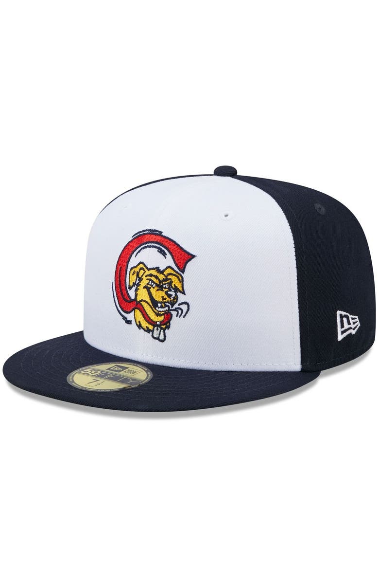 New Era Men's New Era White/Navy Charleston RiverDogs Marvel x Minor League 59FIFTY Fitted Hat, Alternate, color, White