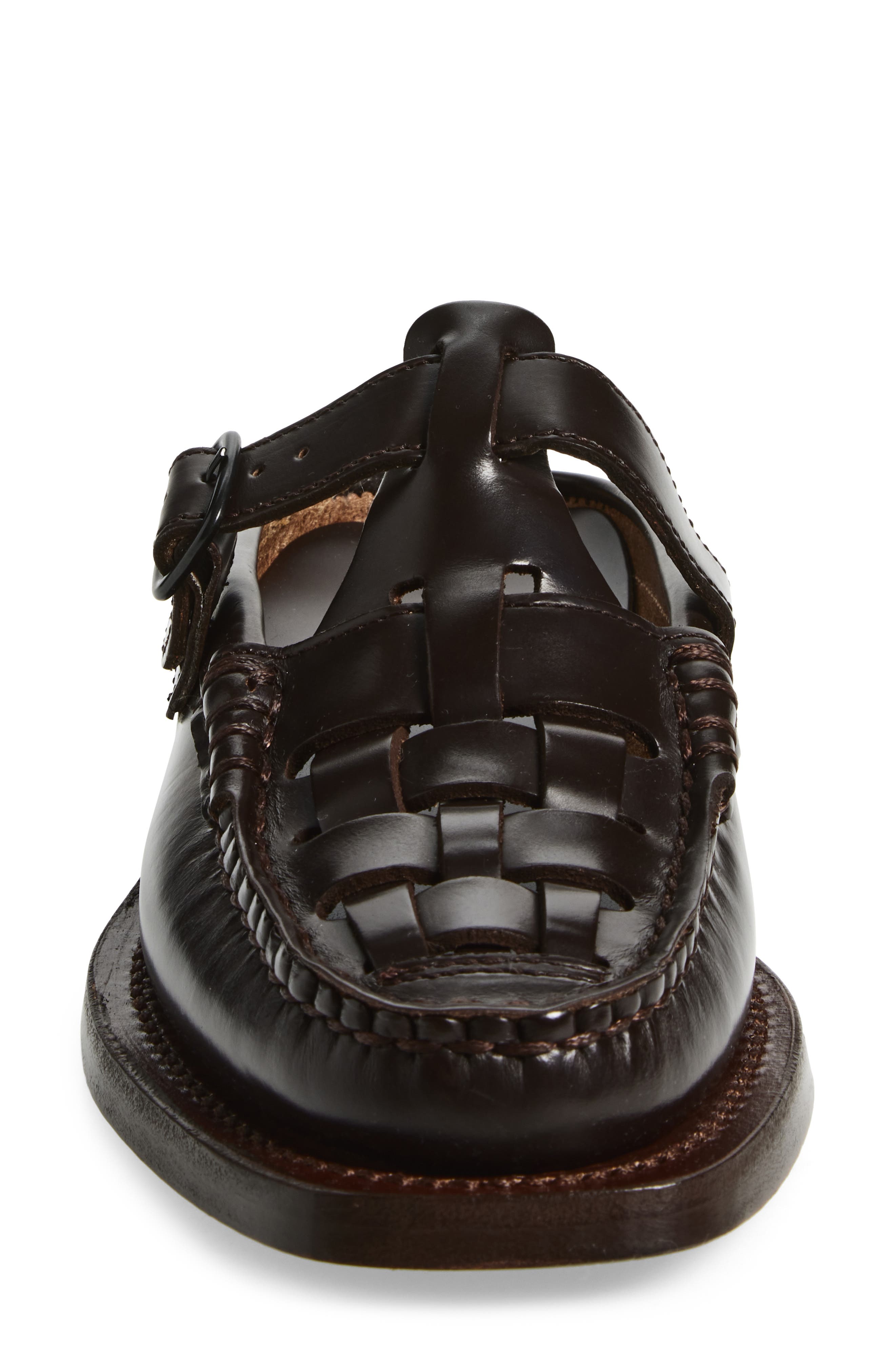 HEREU Bonell Woven Mule, Alternate, color, Dark Brown