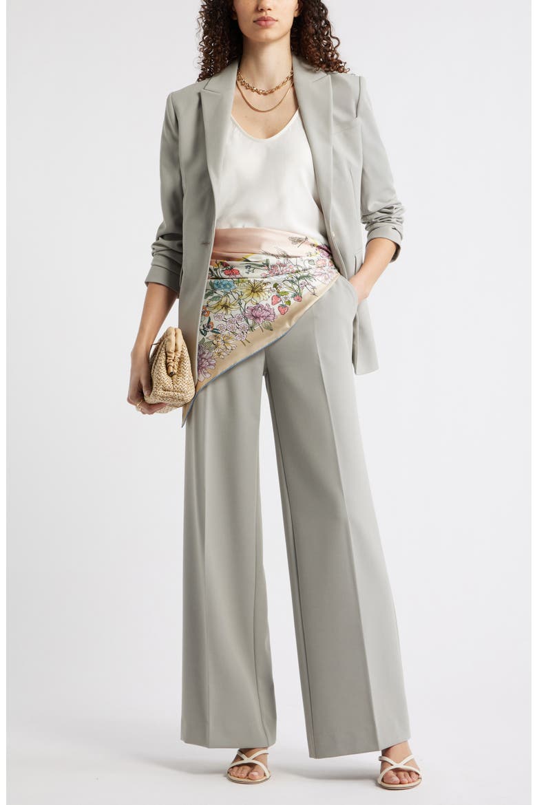 The Lennox Wide Leg Trousers, Alternate, color, GREEN CHAPARRAL