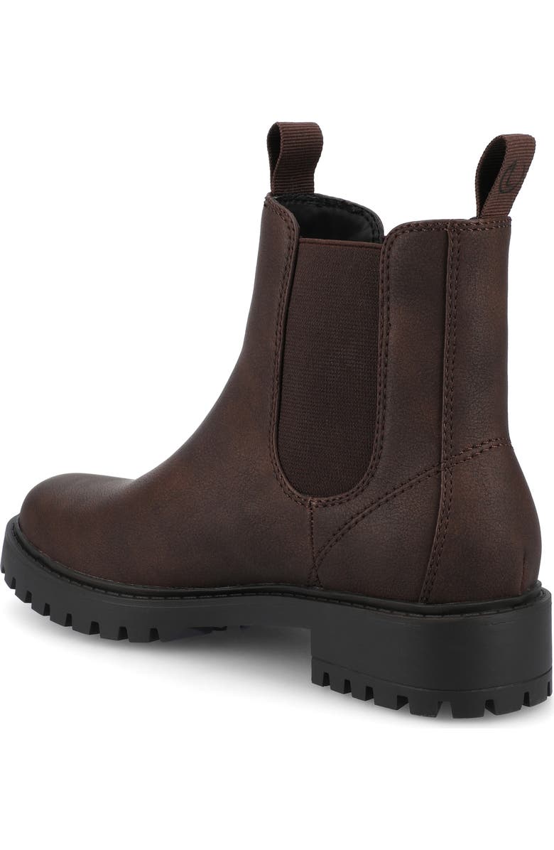Journee Collection Blanche Chelsea Boot, Alternate, color, Vintage/ Chocolate