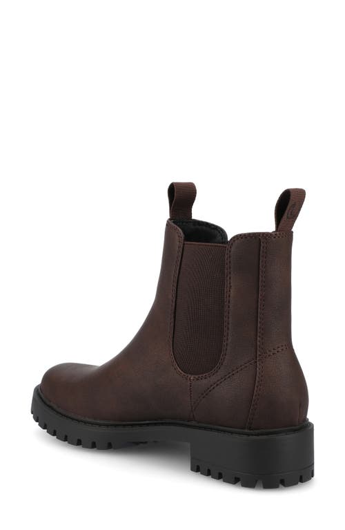 Journee Collection Blanche Chelsea Boot In Burgundy