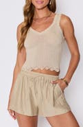 VICI Collection Lisa Rib Crop Sweater Tank (Nordstrom Exclusive)