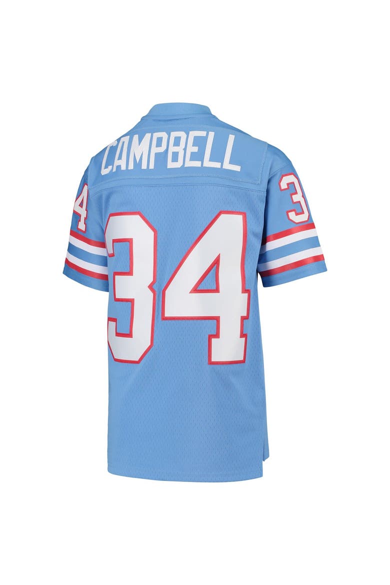 Youth Mitchell & Ness Earl Campbell Light Blue Houston Oilers 1980 Gridiron Classic Legacy Retired Player Jersey, Alternate, color, Light Blue