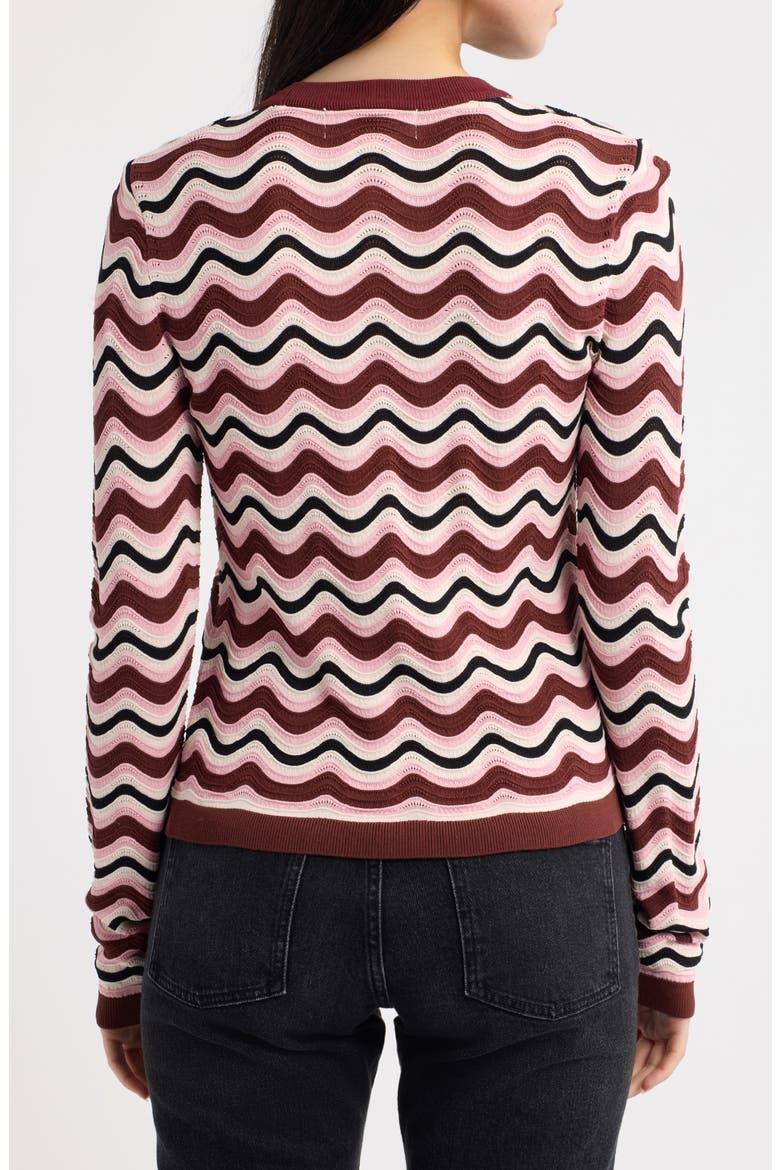 Sarafina Pointelle Sweater, Alternate, color, SAKURA MULTI