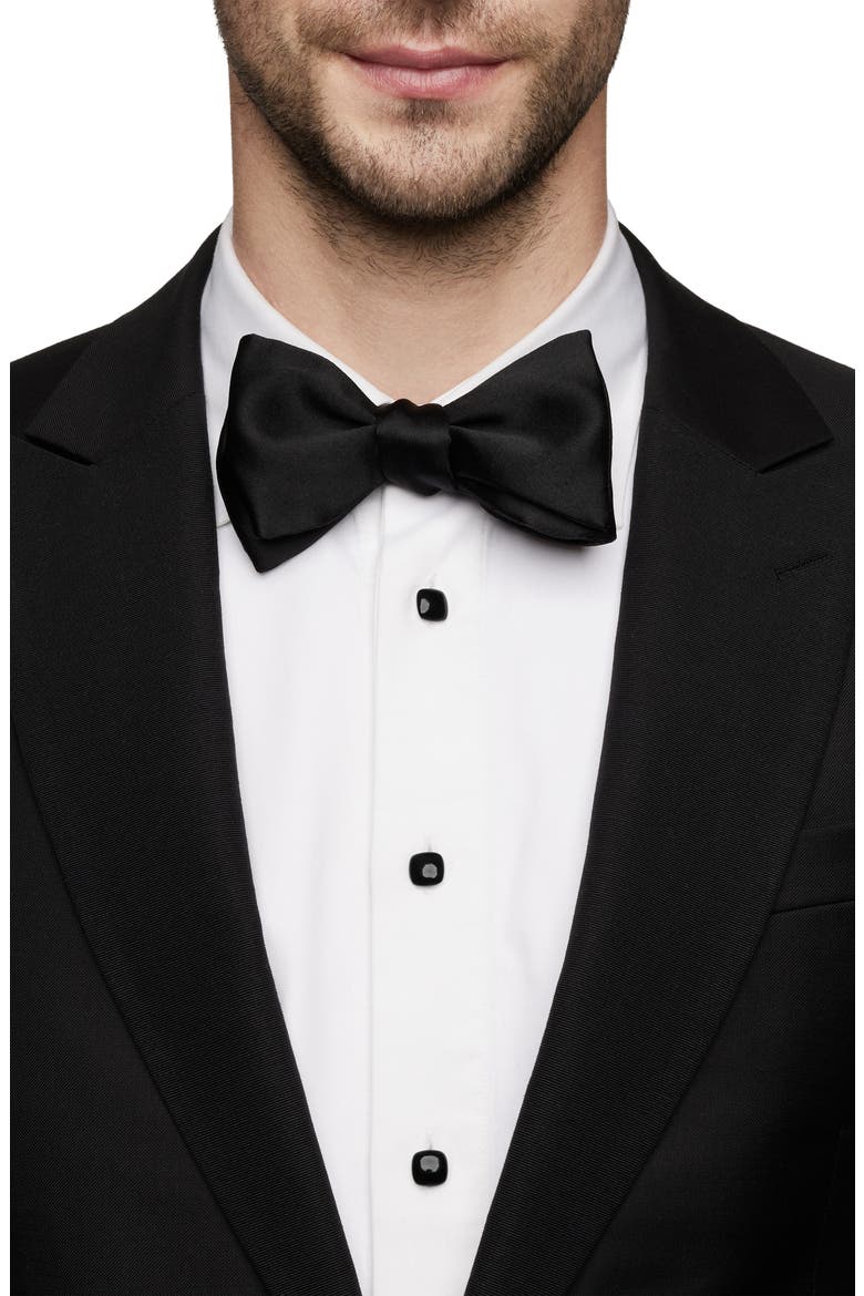 Streamline® Cushion Tuxedo Studs, Sterling Silver with Black Onyx, Alternate, color, BLACK