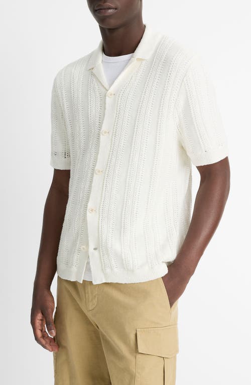 VINCE VINCE CABANA KNIT BUTTON-UP SHIRT