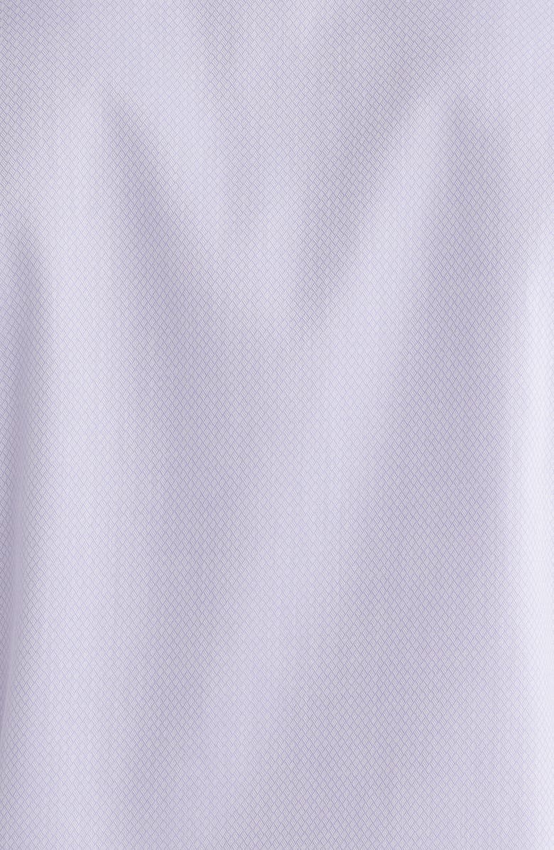 Nordstrom Trim Fit Non-Iron Dress Shirt, Alternate, color, Purple Thistle Bobbi Dobby