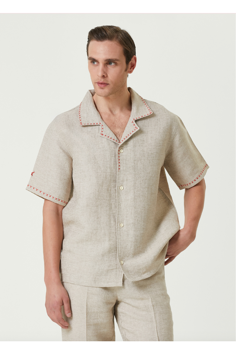 Linen Blend Free Heaven Linen Shirt, Alternate, color, beige