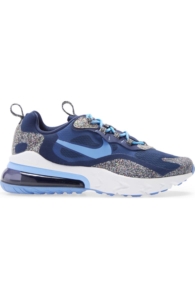 Nike Air Max 270 React SE Sneaker, Alternate, color, Navy/ Royal/ Black/ White