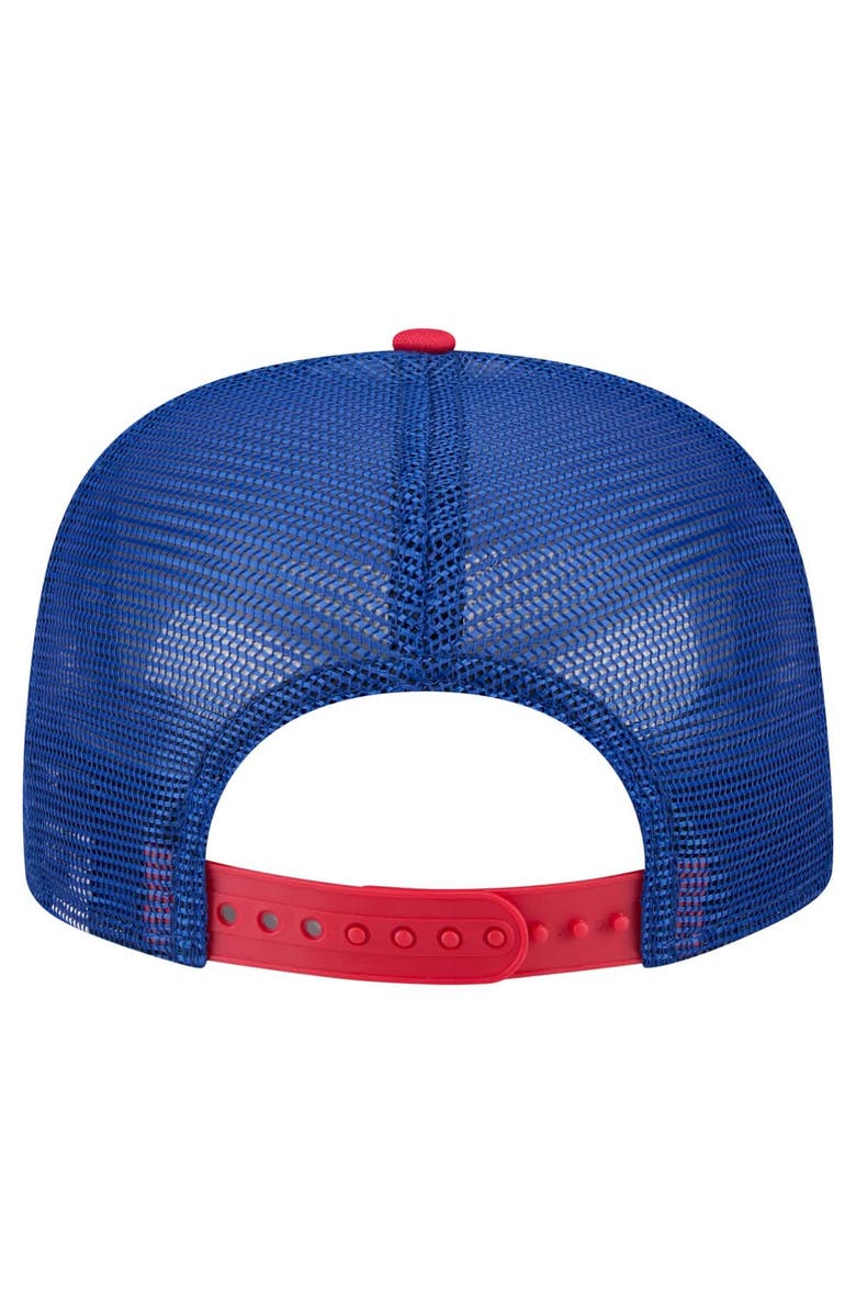 New Era Men's New Era White/Red Chicago Cubs Retro Script Trucker 9FIFTY Snapback Hat, Alternate, color, White