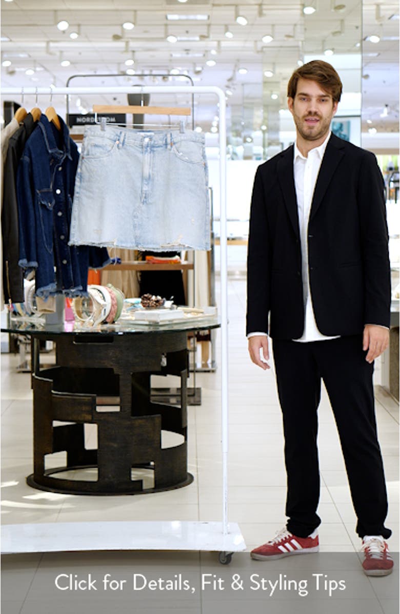 Frayed High Waist Denim Miniskirt, sales video thumbnail