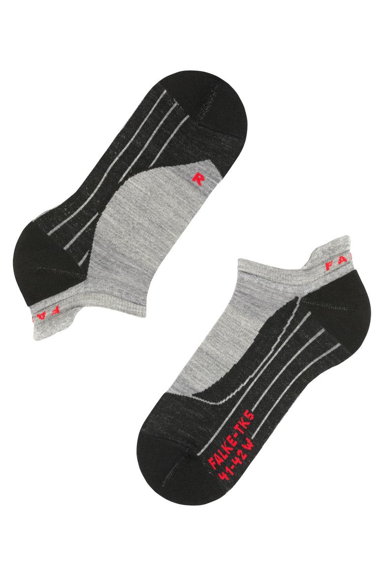 TK5 Wander Invisible Hiking Socks, Alternate, color, Light Grey